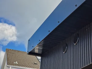 Roof Details on Black Turn-key Home in the West of Ireland