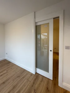 Door inside modular home