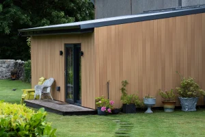 Stepping stones leading to beautiful, modern and quick built modular home