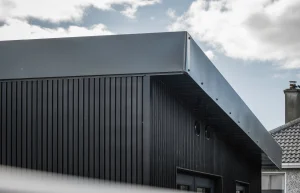 Roof Details on Black Turn-key Home in the West of Ireland